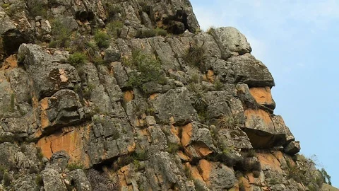 Layers of Rock and Cliff Stock Footage 109191026