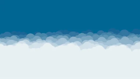 Layers Rows Deep Flat Panels of Clouds Oscillating Moving Depth Cloud Stock Footage 139720187