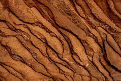Layers of Sand Stone Eroding In The Desert Stock Photos