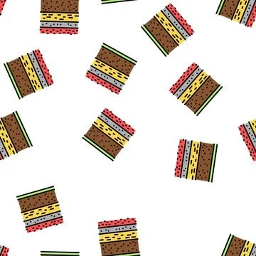 Layers of soil vector seamless pattern Stock Illustration