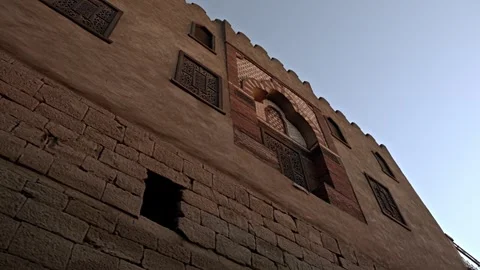 Layers of Time: The Mosque of Abu Haggag atop Luxor Temple Stock Footage 331098559