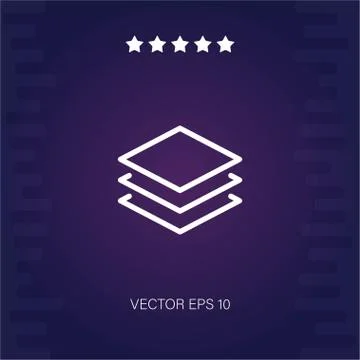 Layers vector icon Stock Illustration