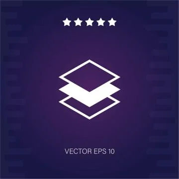 Layers vector icon Stock Illustration