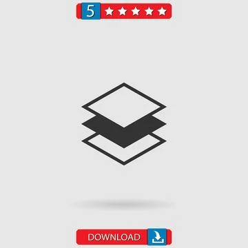 Layers vector icon Stock Illustration