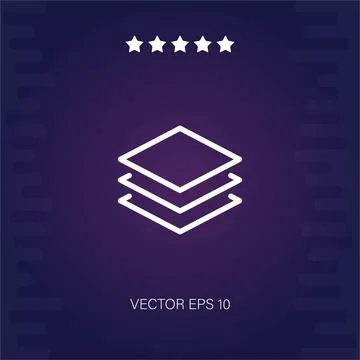 Layers vector icon Stock Illustration
