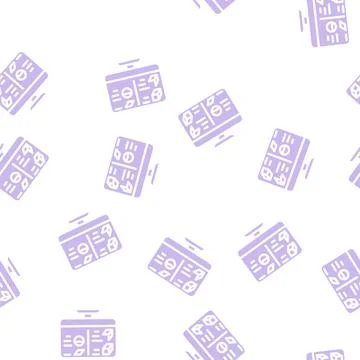 Layers virtual reality glyph vector seamless pattern Stock Illustration