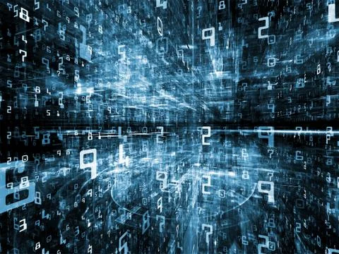 Layers of Virtual World Stock Illustration