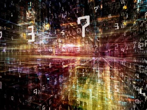 Layers of Virtual World Stock Illustration