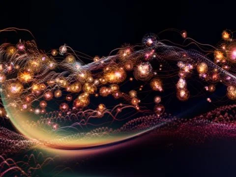 Layers of Virtual World Stock Illustration
