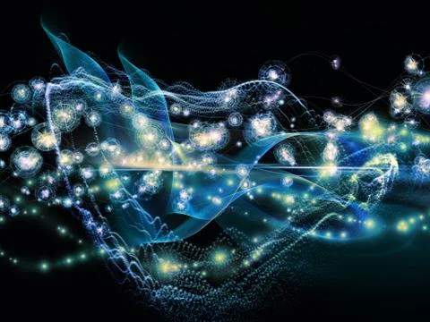 Layers of Virtual World Stock Illustration
