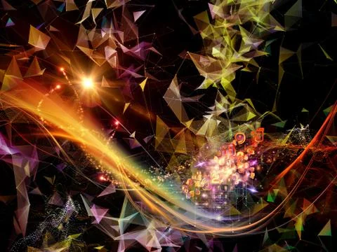 Layers of Virtual World Stockillustratie