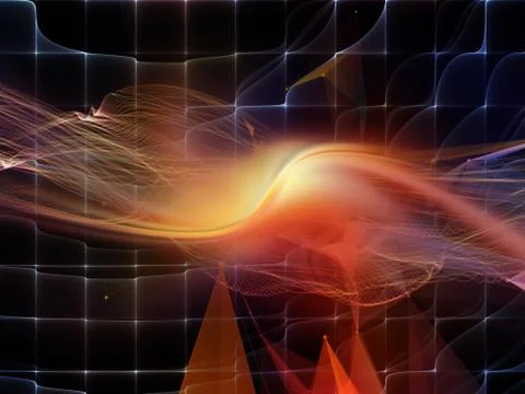 Layers of Virtual World Stock Illustration