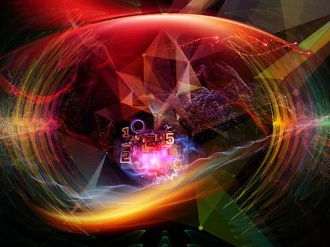 Layers of Virtual World Stockillustratie