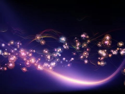 Layers of Virtual World Stock Illustration