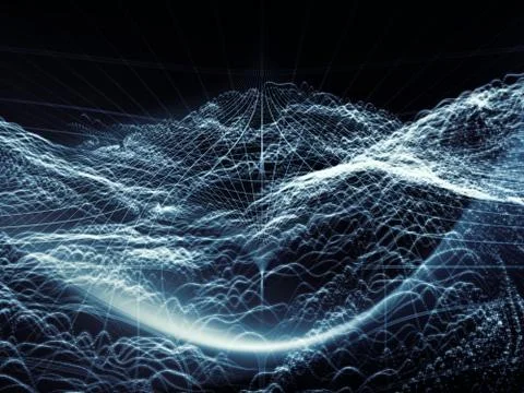Layers of Virtual World Stock Illustration