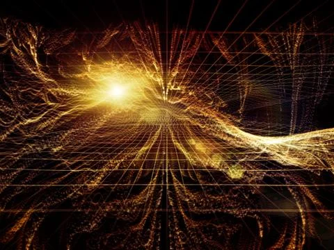 Layers of Virtual World Stock Illustration