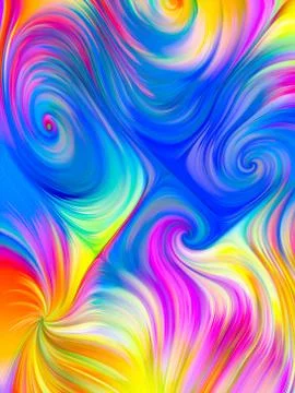 Layers of Vivid Palette Stock Illustration