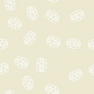 Layers in water filter line seamless pattern Illustrazione stock