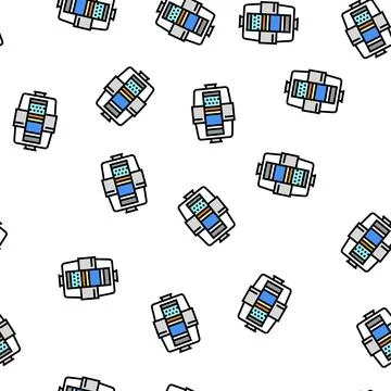 Layers in water filter vector seamless pattern Stock Illustration