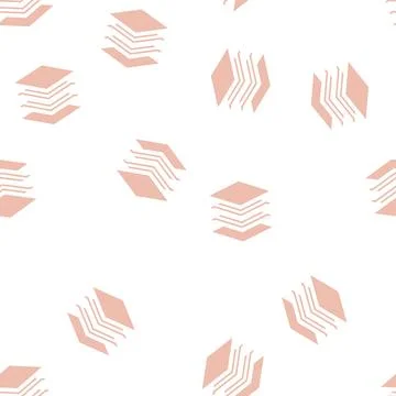 Layers of wipe glyph vector seamless pattern Stock Illustration