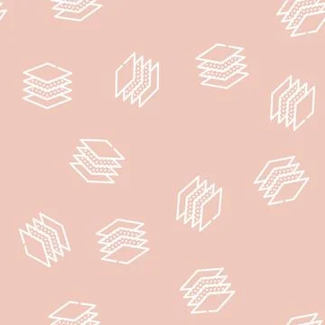 Layers of wipe line vector seamless pattern Illustrazione stock