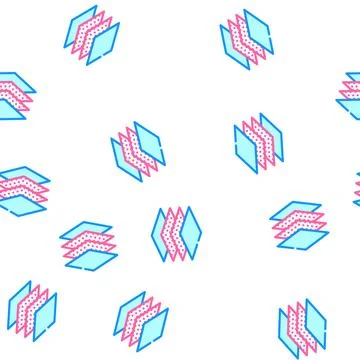 Layers of wipe vector seamless pattern Illustrazione stock