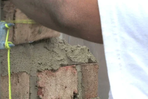 Laying Brick 1 Stock Footage 475173