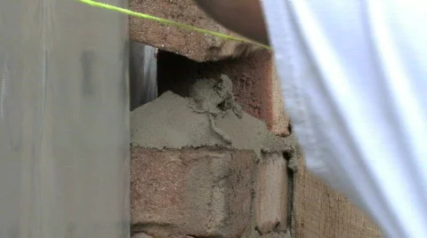 Laying Brick 2 Stock Footage 475294