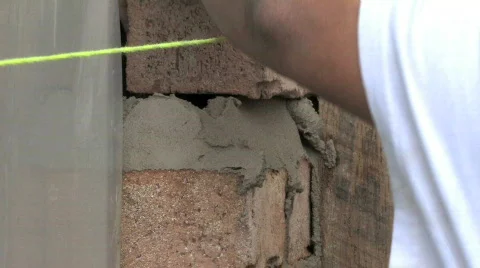 Laying Brick 4 Stock Footage 475284