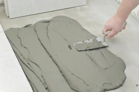 Laying Ceramic Tiles Stock Photos