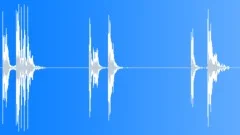 Laying clay objects on wooden shovelSound Effect