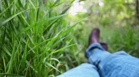 Laying in the grass Stock-Footage 33722515