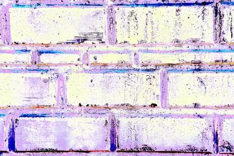 Laying of light stone blocks, changed colors, colorful background in pastel c Foto stock