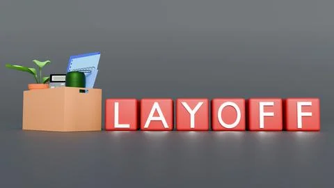 LAYOFF BOX 2 Stock Illustration