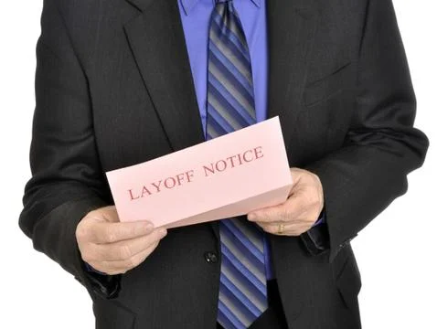 Layoff notice Stock Illustration