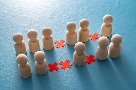 Layoffs, restructuring, and corporate crises. Stock Photos