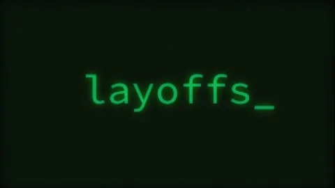 Layoffs, Typing Text, Retro Computer Screen Stock Footage 263721838