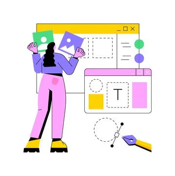 Layout abstract concept vector illustration. イラスト素材
