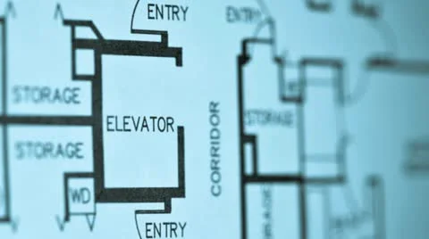 Layout of a apartment building Stock Footage 21306752