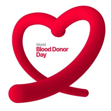Layout for blood donor day. Stock Illustration