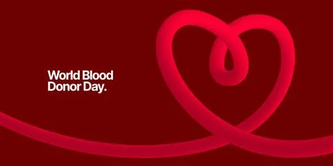 Layout for blood donor day. Stock Illustration