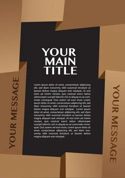 Layout of border Ilustração Stock