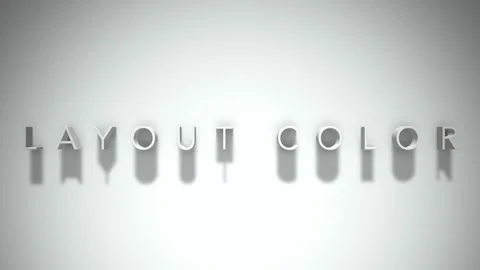 layout color 3D title animation white te... | Stock Video | Pond5