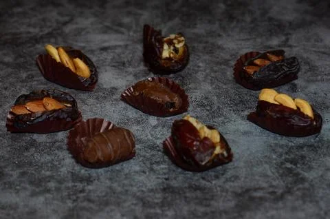 A layout of Dates Stock Photos