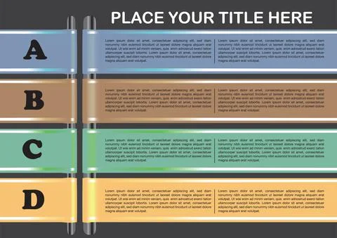 Layout design of banners with own area for text Stock Illustration