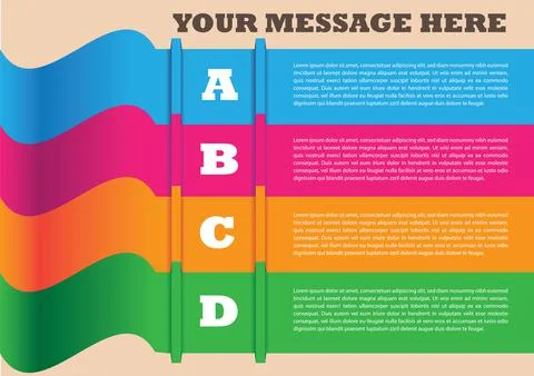 Layout design of banners with own area for text Stock Illustration