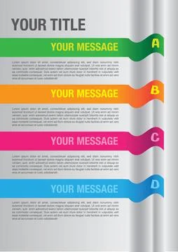 Layout design of banners with own area for text Stock Illustration