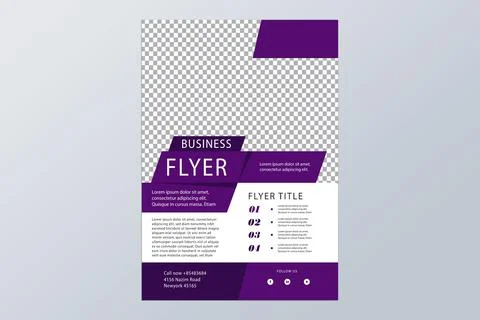 Layout Design Business Flyer Brochure Magazine Or Flier Bright Colors  Stock Illustration