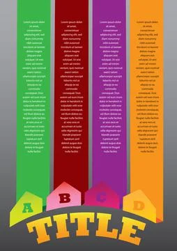 Layout design of colorful banners Illustrazione stock