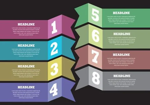 Layout design of paper banner Stock Illustration